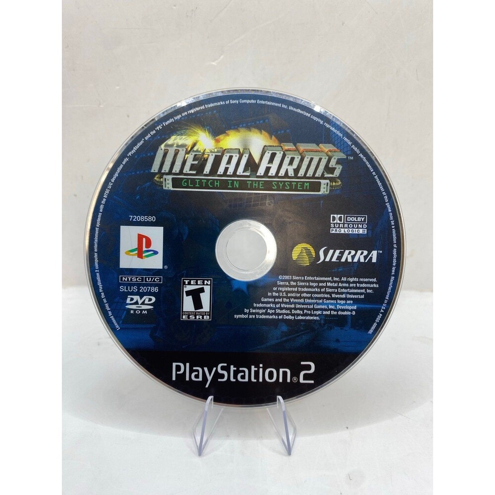 Metal Arms Glitch In The System Sony PlayStation 2 PS2 Game Disc Clean Tested